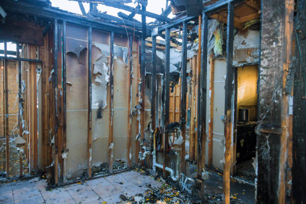 Professional Fire Damage Assessment technician working in Dulles Town Center, VA